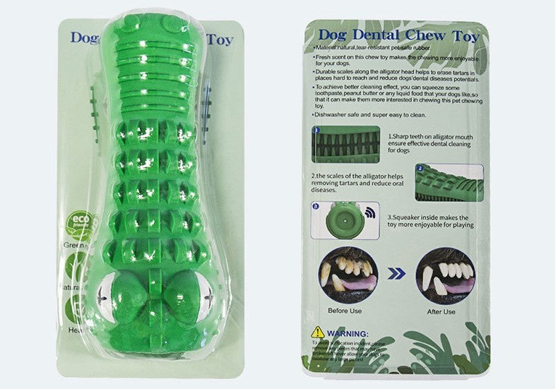 Crocodile Teeth Cleaning Interactive Bite-resistant Dog Toy