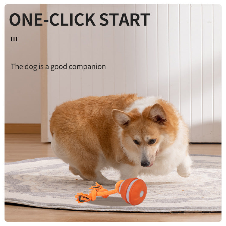Cross-border Pet Intelligent Rolling Ball Rolling Ball Electric Dog To Relieve Boredom Intelligent Bite-resistant Teasing Ball Grinding Teeth Toy