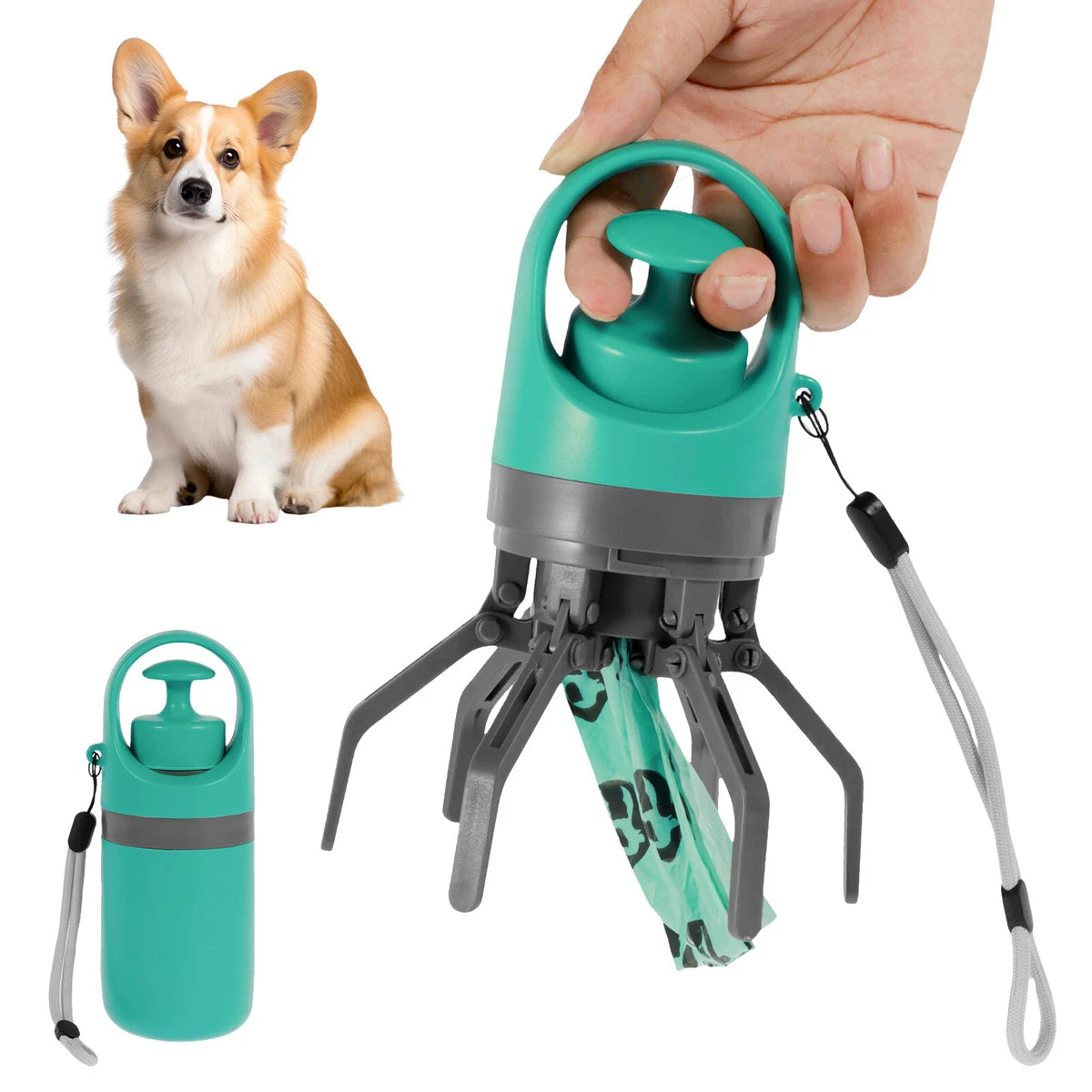 Hands-Free Dog Poop Scooper with Waste Bags – Clean Walks Made Easy!