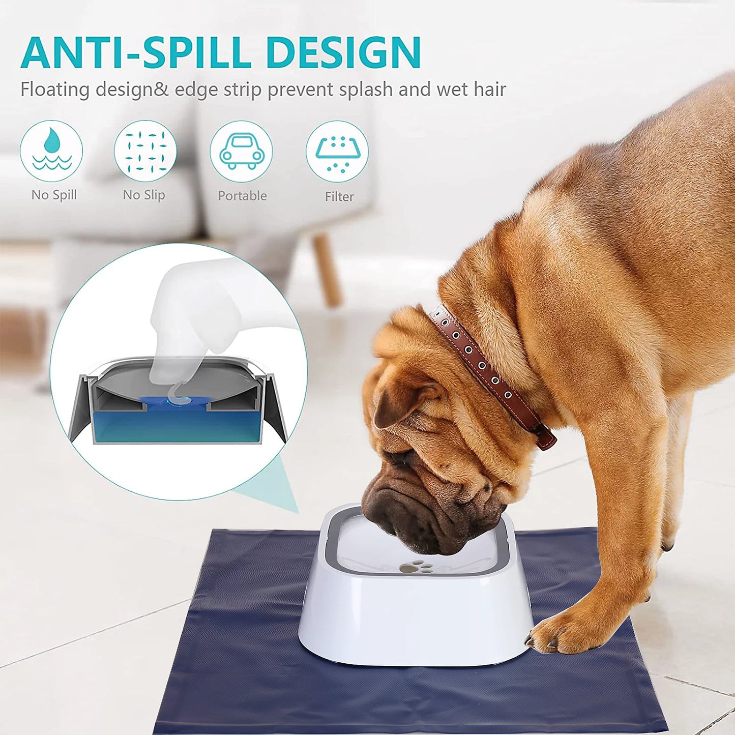 Pet Water Dispenser Bowl