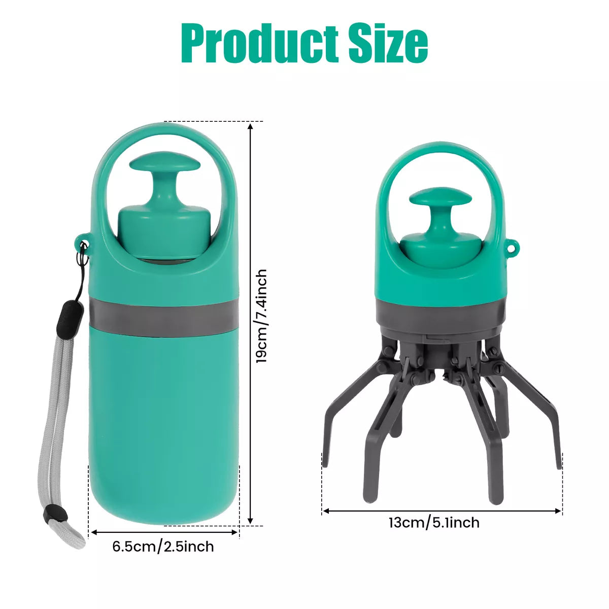 Hands-Free Dog Poop Scooper with Waste Bags – Clean Walks Made Easy!