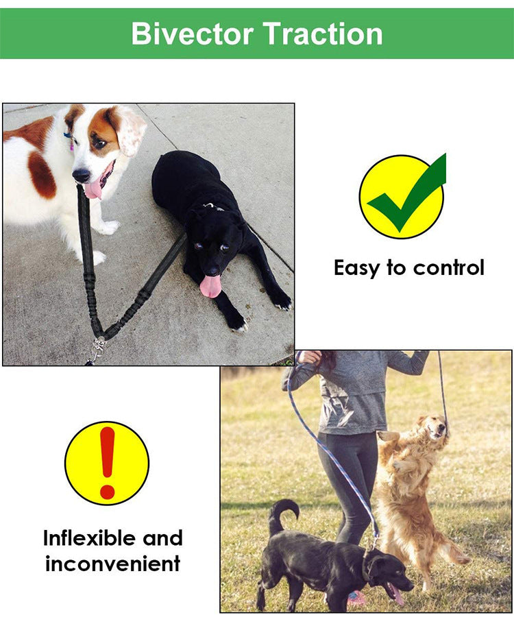Multipurpose Dual Headed Dog Leash for Pets