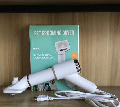 Pet Hair Dryer and Grooming Comb for Dogs and Cats