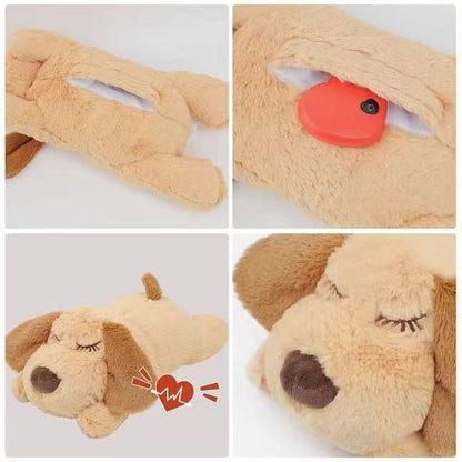 Plush Toy for  Reducing Dog Anxiety and Loneliness with Accompanying Heartbeat