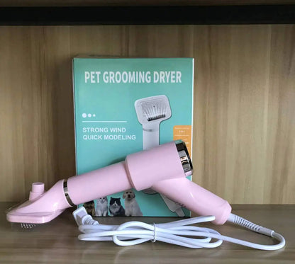 Pet Hair Dryer and Grooming Comb for Dogs and Cats