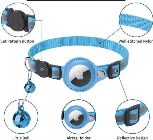 Airtag Cat Collar Reflective Anti-Lost Tracking Locator