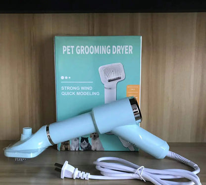 Pet Hair Dryer and Grooming Comb for Dogs and Cats
