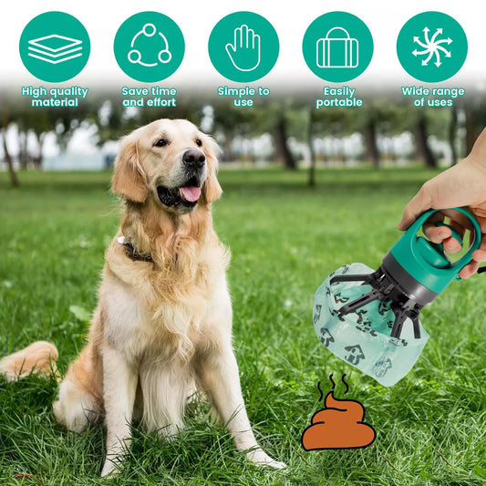 Hands-Free Dog Poop Scooper with Waste Bags – Clean Walks Made Easy!